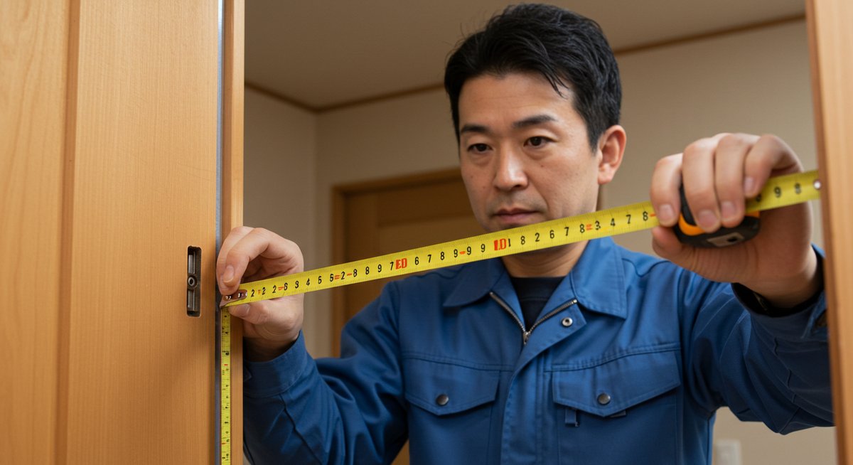 引き戸 から 開き戸 diy